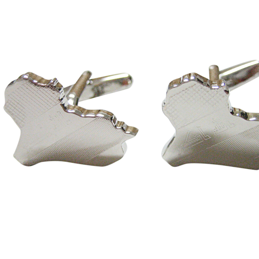 Iraq Map Shape And Flag Design Cufflinks - image 1